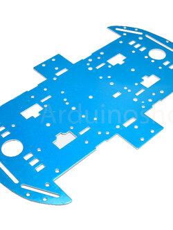 โครงรถหุ่นยนต์Aluminum Alloy 1.5mm Smart car chassis 4wd (แบบแผ่นเรียบ)