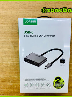 UGREEN 50505 USB-C to HDMI and VGA Converter