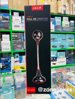 WEB CAMERA OKER OE-530A (FULL HD USB 2.0) สีดำ