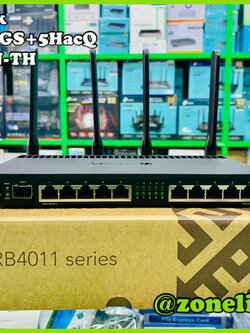 RB4011iGS+5HacQ2HnD-IN Powerful 10xGigabit port router with a Quad-core 1.4Ghz CPU, 1GB RAM, SFP+ 10Gbps cage, dual band 2.4GHz / 5GHz 4x4 MIMO 802.11a/b/g/n/ac wireless and desktop case