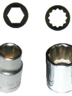 ลูกบ๊อก ASAHI จากประเทศญี่ปุ่น รู 1/2" 12 เหลี่ยม ขนาดมิล : 8 MM - 32 MM