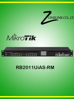 RB2011UiAS-RM 1U rackmount, 5xEthernet, 5xGigabit Ethernet, USB, LCD, PoE out on port 10, 600MHz CPU, 128MB RAM, RouterOS L5