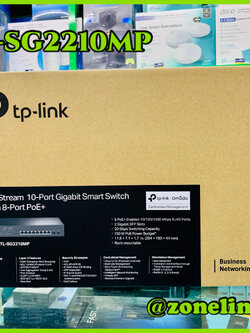 TP-LTL-SG2210MP JetStream 10-Port Gigabit Switch with 8-PoE+