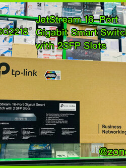 TL-SG2218 JetStream 16-Port Gigabit Smart Switch with 2 SFP Slots