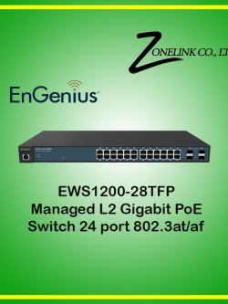 EnGenius EWS1200-28TFP Neutron Managed L2 Gigabit POE Switch 24 Port POE 802.3at/af 410W