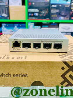 Mikrotik CRS305-1G-4S+IN 4 Port SFP+ ความเร็ว 10Gbps, 1 Port Lan Gigabit, ROS LV.5, รองรับ L2-L3 Managed Switch, SwitchOS, RouterOS.