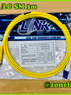 Link UFP942D31-03 ST/UPC to LC/UPC SM 9/125 Duplex Patch cord 3m.LSZH