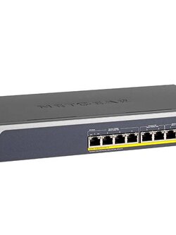 MS510TXPP 8-Port Multi-Gigabit Ethernet PoE+ Smart Switch with 2 Dedicated 10-Gigabit Uplink Ports (1 Copper/1 SFP+)