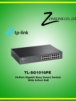 TL-SG1016PE 16-Port Gigabit Easy Smart PoE Switch with 8-Port PoE+