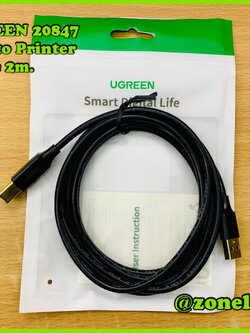 UGREEN 20847 USB 2.0 A to Printer Cable 2m.