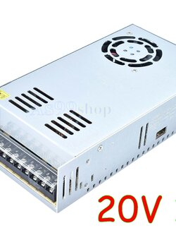 20V 15A 300W(สีเงิน) สวิตชิ่งเพาเวอร์ซัพพลาย Switching Power Supply S-300-20