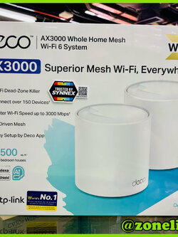 TP-Link Deco X50 (2-pack) AX3000 Whole Home Mesh WiFi 6 System