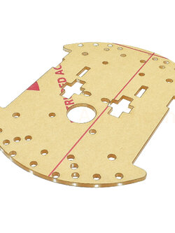 โครงรถหุ่นยนต์ Smart car chassis 2WD/4WD Robot Car อะคริลิคสีขาวใส (14*11 cm)