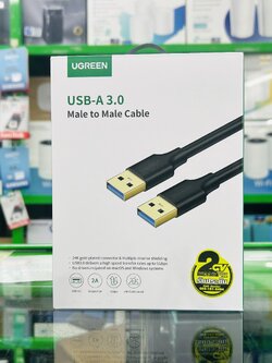 UGREEN US128 USB-A 3.0 Male to Male Cable 2m.