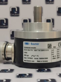 Baumer, Encoder, Industrial encoder incremental, ITD 21 B14 Y11 1024 T NI D2SR12 S 10 5VDC