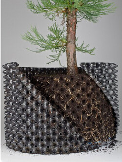 กระถาง Air Pot ปลูกต้นไม้ เร่งราก ระเบิดราก รากเยอะ ระบายอากาศได้ดี ขนาด 30กว้างx30สูง ซม. 22ลิตร 6 แกลลอน เพิ่มราก