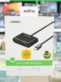 UGREEN 20422 Mini DP to HDMI+VGA Converter