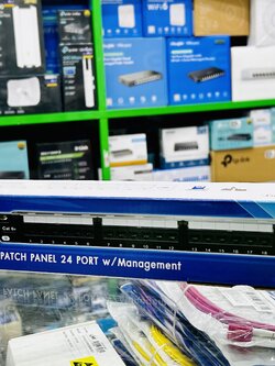 Link US-3324A CAT 6A PATCH PANEL 24 Port , Auto Shutter w / Cable Management