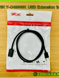 UNITEK Y-428GBK USB Extension 1m.(male to female)