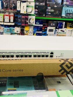 CCR2116-12G-4S+ Cloud Core Router CPU 2.0G 16Core RAM 16GB, 12Port Gigabit, มาพร้อม 4 Port SFP+ ความเร็ว 10Gbps, ROS V7 (ไม่สามารถ Downgrade เป็น ROS V6ได้)