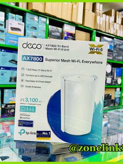 TP-LINK Deco X95 AX7800 Whole Home Mesh WiFi 6 System Pack1