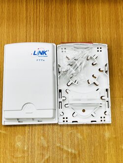 Link UFH3022 Smart FTTH (Fiber optic To The Home) Housing Outlet for 2x SC Simplex, Outlet เปล่า, ฝาสไลด์ได้