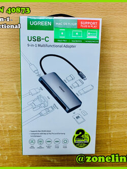 UGREEN 40873 USB-C 9in1 Multifunctional Adepter
