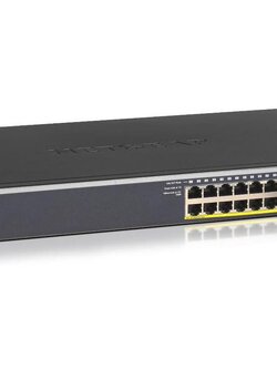 GS728TP — 28-Port Gigabit Ethernet Smart Switch with 4 SFP Ports (16 PoE, 8 PoE+) (192W)