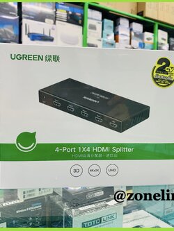 UGREEN 40202 4-Port 1*4 HDMI Splitter
