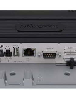 LtAP LTE kit A heavy-duty 2.4GHz access point with extra miniPCI-e slot, three SIM slots, GNSS support (GPS, GLONASS, BeiDou, Galileo) and LTE modem for International bands 1,2,3,7,8,20,38 and 40