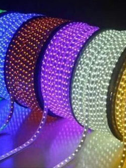 StiplightLEDไฟสายยางแบบแบน 5050LED 220V LED strip 6mm.