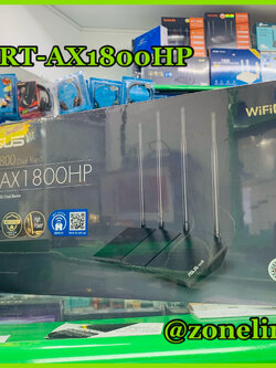 RT-AX1800HP AX1800 Dual Band WiFi 6 (802.11ax) Router supporting MU-MIMO and OFDMA technology, with AiProtection Classic network security powered by Trend Micro™