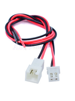 2P XH2.54mm plug-in terminal line ขั้วต่อคอนเน็กเตอร์พร้อมสายไฟยาว 20 cm( 1 ชุด ผู้+เมีย)