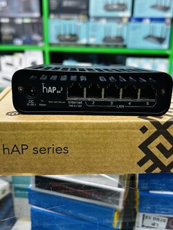 Mikrotik hAP ax2 Wireless Router WiFi6 CPU 4 Core 864MHz, Ram 1GB, ROS LV.4 WIFI6(C52iG-5HaxD-TC-TH)