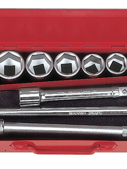 บ็อกชุด AMPRO รู 3/4" 14 ชิ้น (มิล) ขนาด 6 เหลี่ยม (PARABOLA)