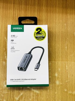 UGREEN 25052 USB C to RJ45 2.5G Ethernet Adapter