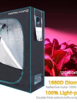  เต็นท์ปลูกพืชในบ้าน เต็นท์ปลูกต้นไม้ (Grow Tent) 120x60x180 TENT Marshydro กันแสง 100% 