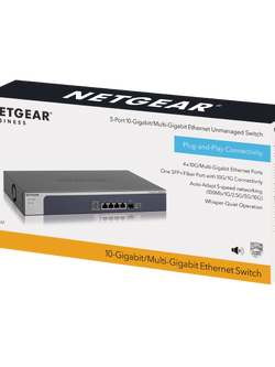 10-Gigabit/Multi-Gigabit (XS505M) 5-port, 5-speed Unmanaged Switch 10-Gigabit/Multi-Gigabit