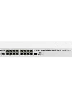 CCR2004-16G-2S+ This powerful and affordable router crushes all previous CCR models in single-core performance. 16x Gigabit Ethernet ports, 2x10G SFP+ cages, active cooling and the best single-core performance per watt & best overall performance per watt