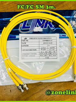 Link UFP988D31-03 FC/UPC to FC/UPC FC/UPC to zFC/UPC SM 9/125 Duplex Patch card 3m.LSZH