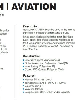 Composite Hoses and Flex, AVIACION I AVIATION, HIDROCARBUROS I PETROL
