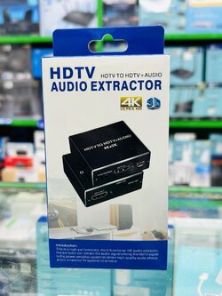 Multifunction audio extrator HDTV input to HDTV output +SPDIF(Optical) digital output +3.5mm analog stereo audio output