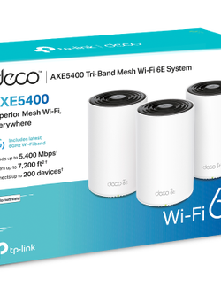 Deco XE75 Pro V2 AXE5400 Tri-Band Mesh Wi-Fi 6E System