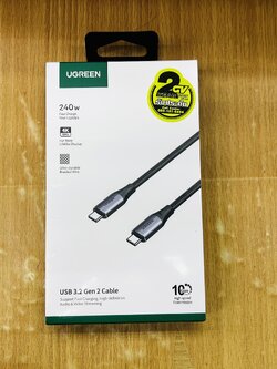 UGREEN 80150 USB 3.2 Gen 2 Cable Support Fast Charging,High-Definition Audio &Video Streaming