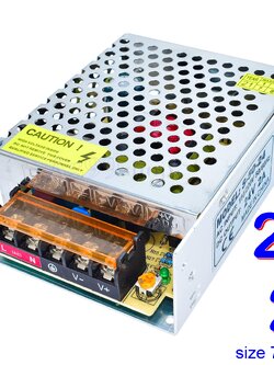24V 2A 50W สวิตชิ่งเพาเวอร์ซัพพลาย Switching Power Supply (สีเงิน) S-50-24