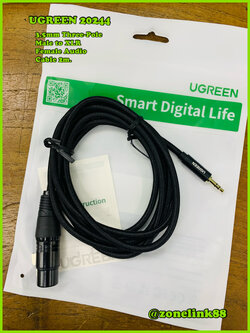 UGREEN 20244 3.5 Three-Pole Male to XLR Female Audio Cable 2m.