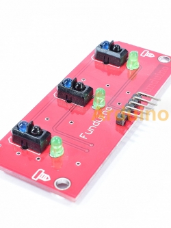 3-way tracing module เซ็นเซอร์จับเส้น ขาว-ดำ 3 ช่อง
