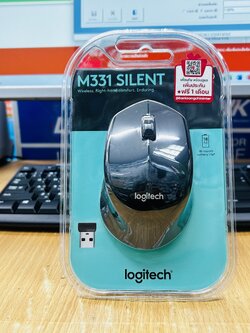 M331เมาส์ไร้สาย Logitech Wireless Mouse Silent Plus