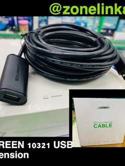 UGREEN10321 USB 2.0 Extension Cable Active Type A Male to Female Repeater Extender Cord for Printer, Oculus Rift, HTC Vive, Xbox Kinect, Playstation Camera, Webcam, USB Headset, Security Camera
