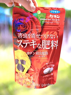 ปุ๋ยผสมยา แบบเม็ดกระดุมวางในกระถาง มีฤทธิ์ในการฆ่าแมลงและป้องกันการระบาดของศัตรูพืช ครอบคุลม 3 เดือน แท้ญี่ปุ่น Kadan Pesticide Fertilizer เล็ก/ใหญ่